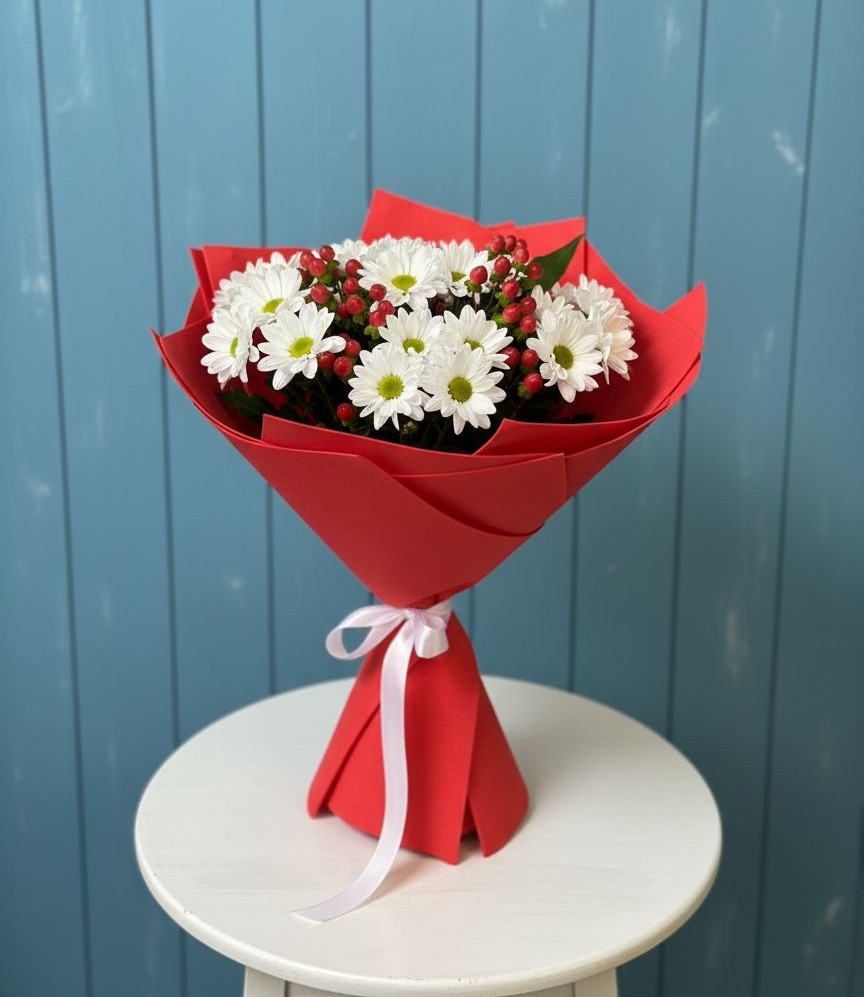 Букет цветов из: Хризантемы в Лесной Городок