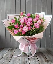 Букет Розовый кустик #REPLACE_PRED# Лесной Городок