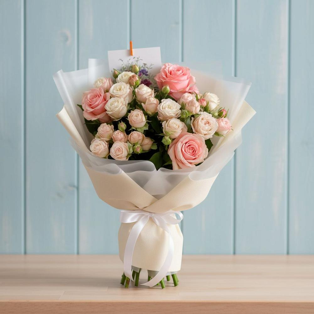 Букет цветов из: Розы в Лесной Городок