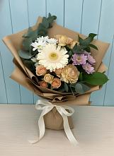 Букет цветов из:  Герберы и Хризантемы #REPLACE_PRED# Лесной Городок