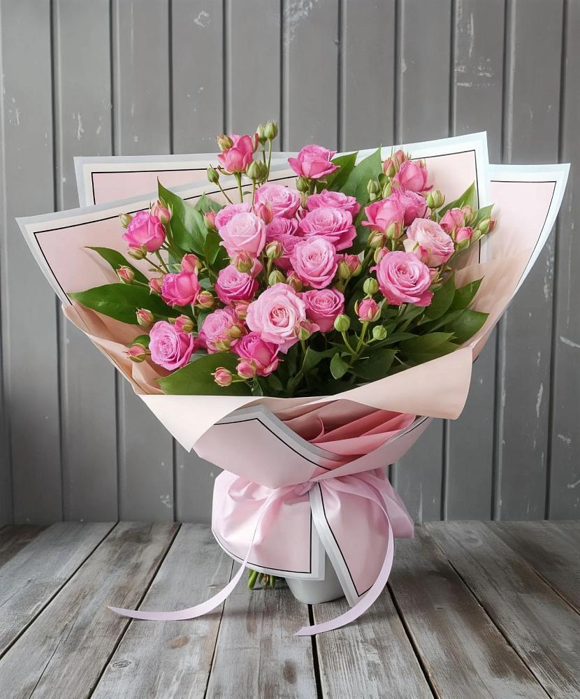 Букет Розовый кустик в Лесной Городок