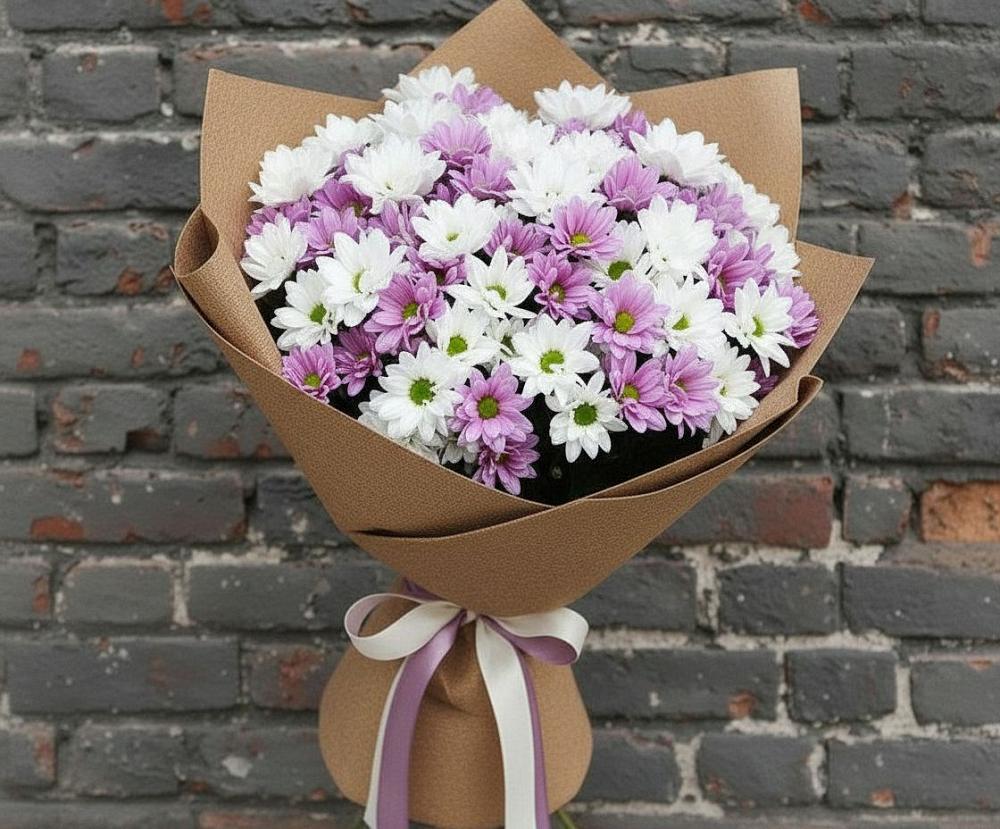Букет цветов из: Хризантемы в Лесной Городок