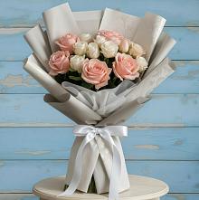 Букет цветов из:  Розы #REPLACE_PRED# Лесной Городок