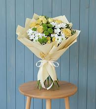 Букет цветов из:  Хризантемы и Розы #REPLACE_PRED# Лесной Городок