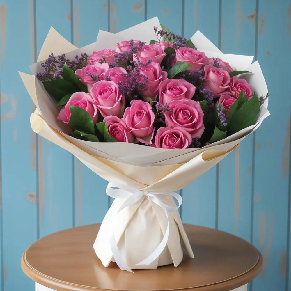 Букет цветов из: Розы в Лесной Городок