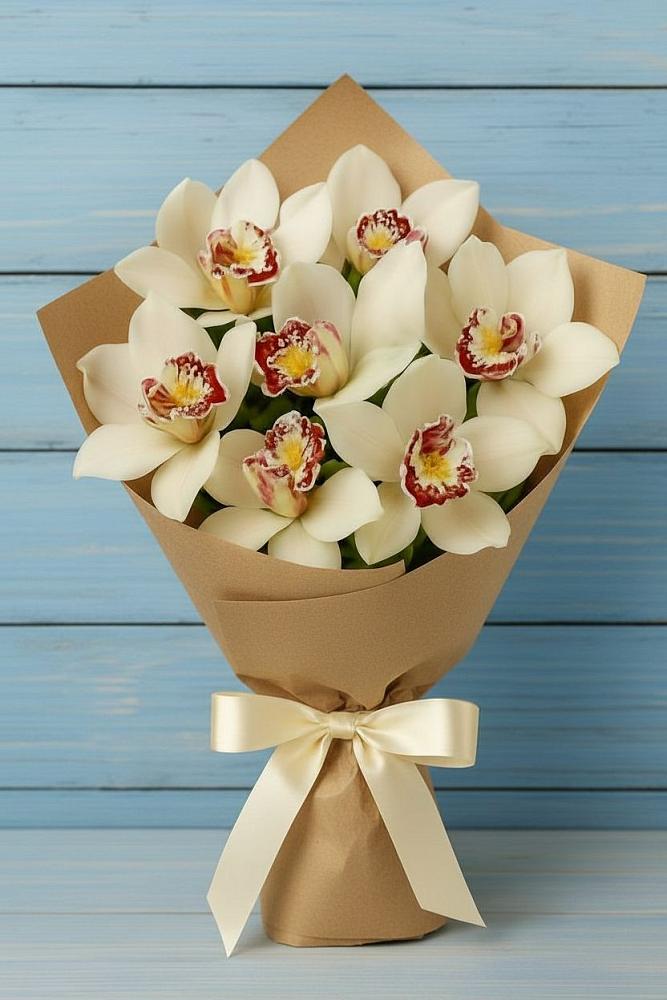 Букет цветов из: Орхидеи и Розы в Лесной Городок