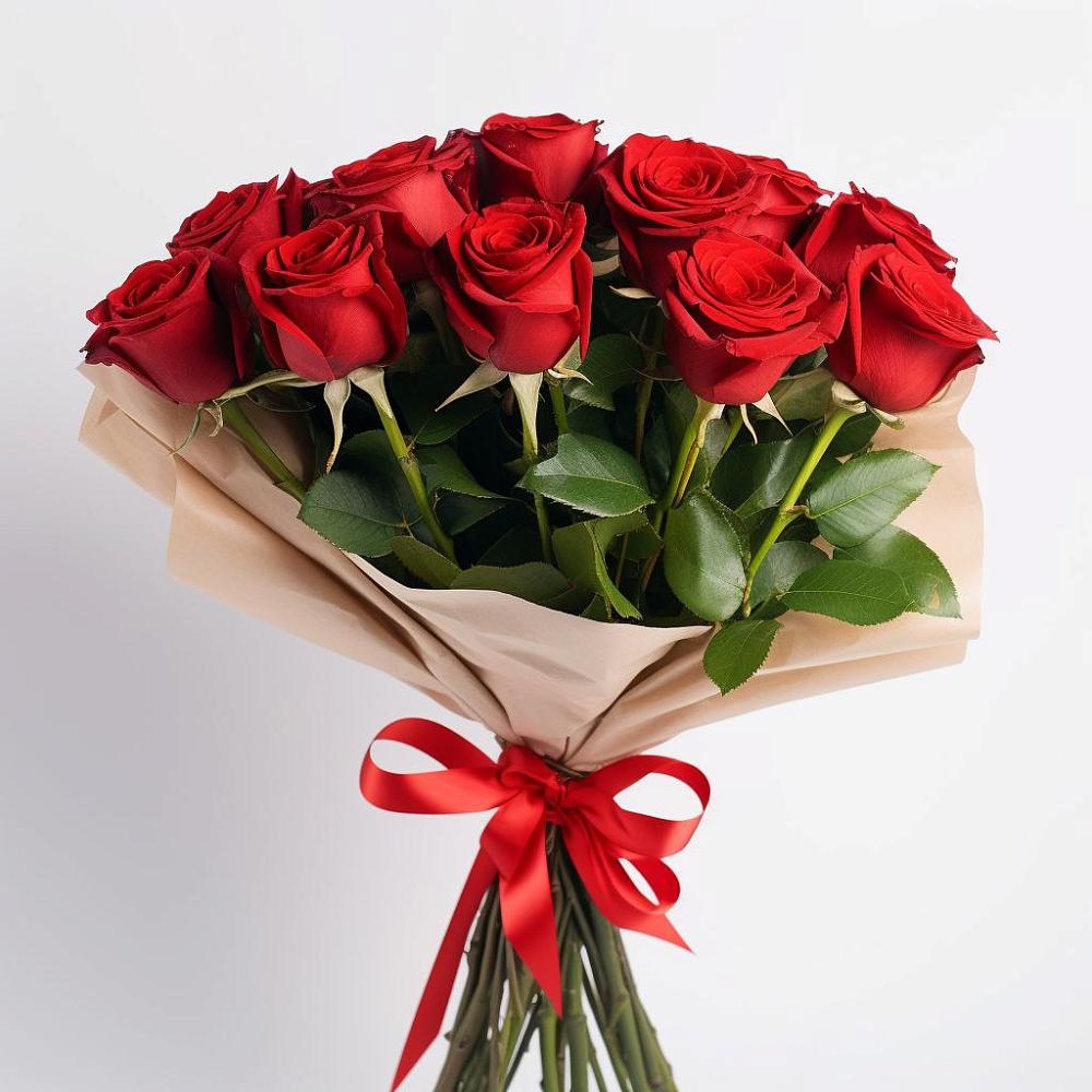 Букет 11 Красных роз Эдлесс Лав в Лесной Городок