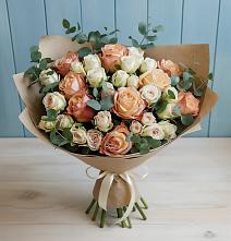 Букет цветов из:  Альстромерии и Розы в Лесной Городок