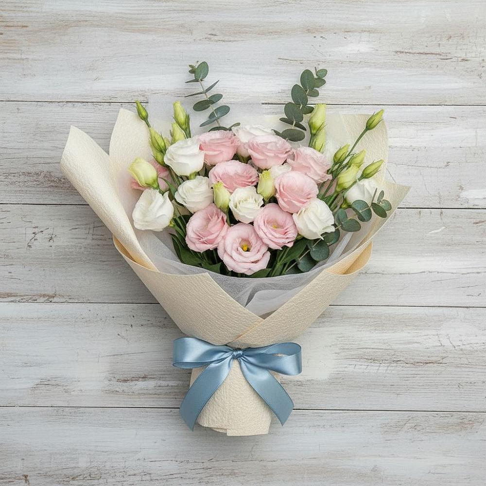 Букет цветов из: Лизиантусы в Лесной Городок